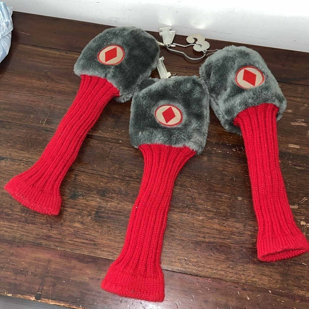 Vintage iliac style Jan Craig barrel driver head cover
1, 3,4 small driver retro